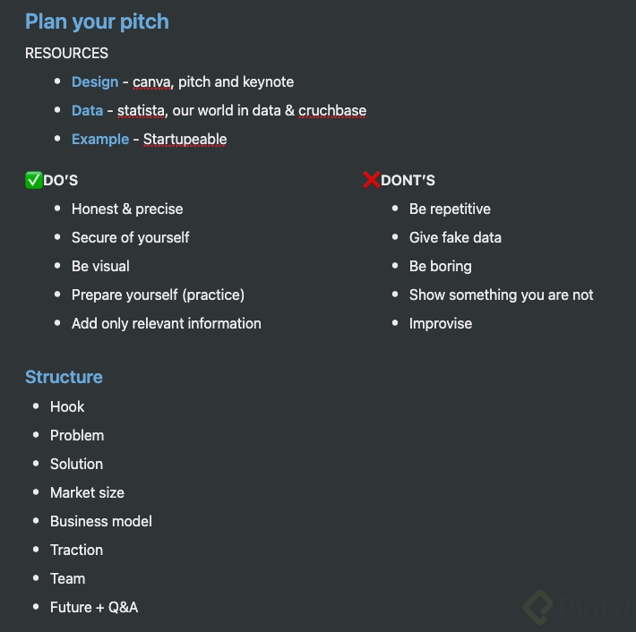 Cómo hacer tu pitch en inglés Platzi